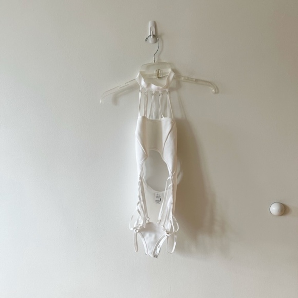 Fashion nova white one piece swimsuit